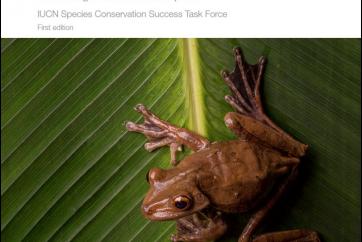 Cover of the IUCN Green Status of Species Standard. It reads, "IUCN Green Status of Species, A global standard for measuring species recovery and assessing conservation impact, Prepared by the IUCN SSC Species Conservation Success Task Force, Version 2.0".