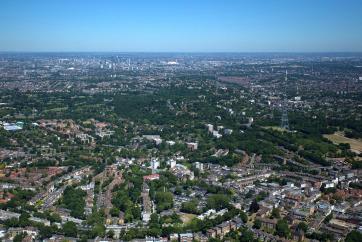 Ariel photo of London - the World's first National Park City