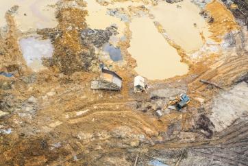 Gold mining in French Guiana @Clément Villien, WWf France